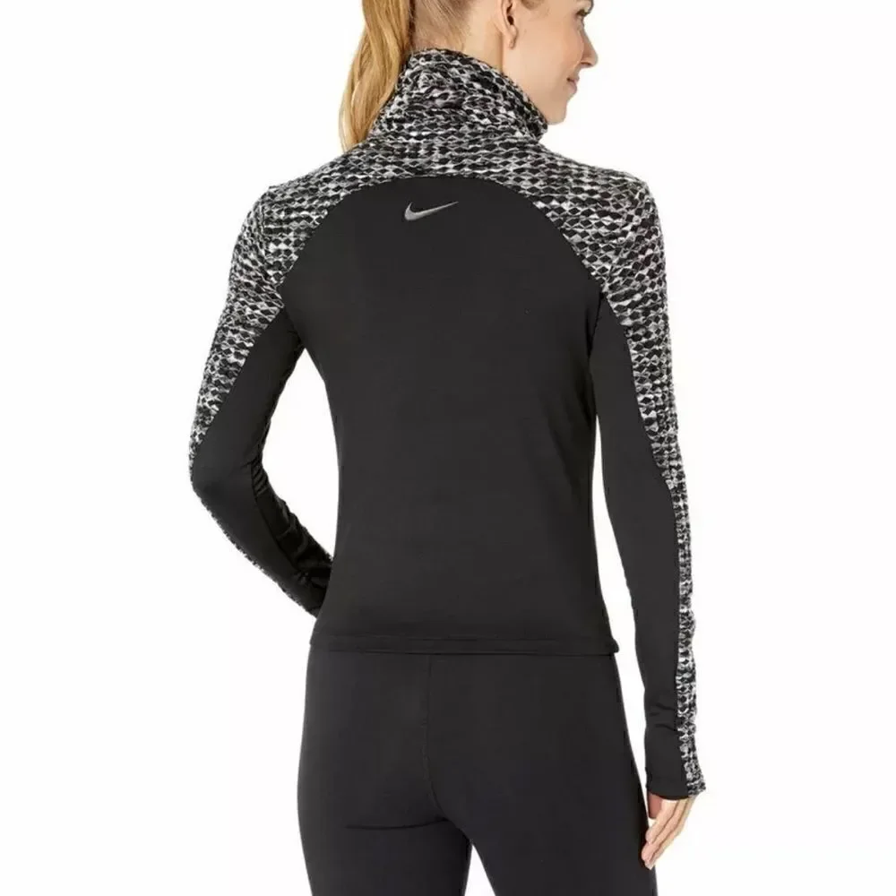 NIKE PRO Hyperwarm Womens Pullover Black Gray Women’s Size Small 933296-010